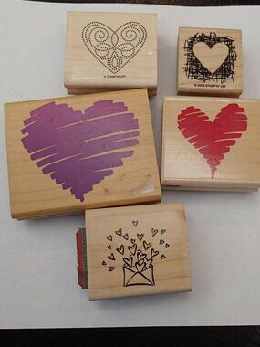 Hearts Stamper Set of 5